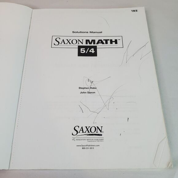Saxon Math Homeschool 5 / 4: Solutions Manual - Paperback - ACCEPTABLE - Picture 6 of 16
